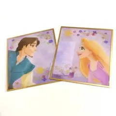 ディズニーストア ラプンツェル クリア色紙　ユージーン　ラプンツェル　カード