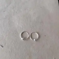 【新品】シルバー925 フープピアス　ラスト1点！