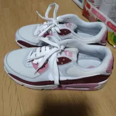 Nike Air Max 90 ホワイト/ピンク/バーガンディ 24cm - メルカリ