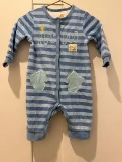 ⭐︎ROCOCO⭐︎ベビーロンパース⭐︎ベロア素材⭐︎ストライプロンパース⭐︎70cm⭐︎
