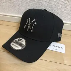 ニューエラキャップ9FORTYラインストーン 黒 ムラサキスポーツ