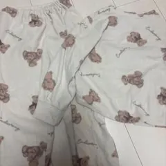 GU クマ柄フリースパジャマ 120