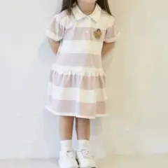 プティマイン　ポロワンピース　130サイズ