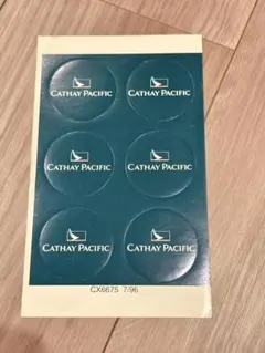 【非売品】キャセイパシフィック　ステッカー6枚