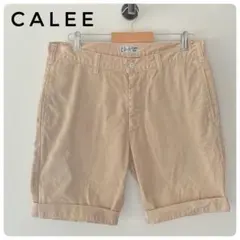CALEE キャリー ハーフパンツ ショートパンツ ベージュ メンズLのサムネイル