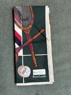 ラルフローレンのテニス柄の大判ハンカチ