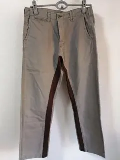 BEAMS グレー ライン ストレートパンツ Mサイズ 日本製