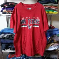 90sヴィンテージLアメリカ製NFL赤レッドtシャツUSA直輸入メンズ古着ユニセ