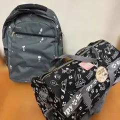 新品　タグ付き　 スヌーピー　筒型ボストンバッグ　リュック　セット