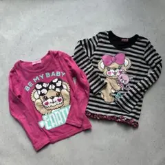 アースマジック　130㎝　長袖カットソー 2枚セット