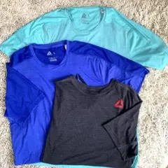 メンズReebok トレーニングトップス 3枚セット Lサイズ
