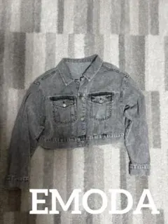【EMODA】クロップドデニムジャケット