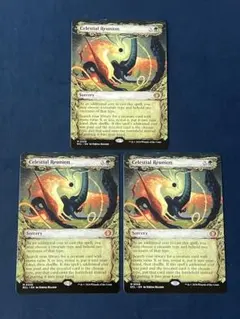 【mtg】神々しき再会 英語版ショーケース3枚 ローウィンの昏明 ECL