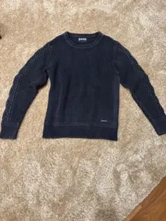 Schott N.Y.C. クルーネックニット XL ブラックのサムネイル