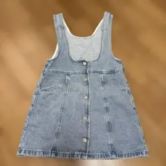 GU キッズ　デニムサロペット　スカート