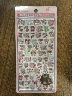 【正規品】匿名配送サンリオマイメロディボンボンドロップシールもじ【本日限り】