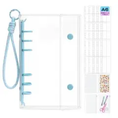 シール帳 A6サイズ はがせる シールバインダー シール手帳 クリアバインダー