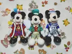 ミッキーマウス ディズニーホテル ぬいぐるみバッジ 3種