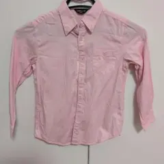 COMME CA ISM ピンク長袖シャツ 120cm