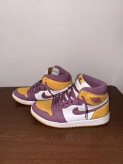 Nike Air Jordan 1 パープル/イエロー ハイカット