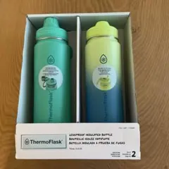 ThermoFlask（サーモフラスク）ステンレス真空断熱ボトル 2本セットのサムネイル