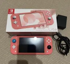 Nintendo Switch Lite コーラルピンク 本体 充電器付き