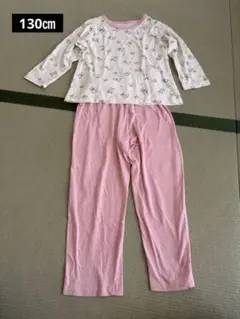 動物柄 長袖パジャマ 130cm ピンクのサムネイル