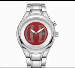 腕時計　y2k　レッドシルバー　ケルシウムウオッチ