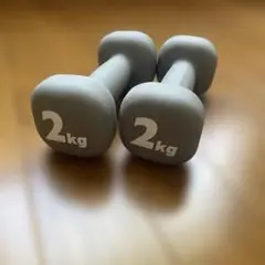 2kg グレー ダンベル