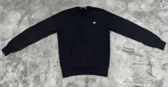 【美品】ラコステ メンズM 黒 Vネック セーター