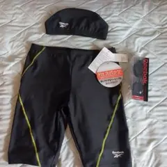 Reebok/リーボック スパッタイプ水着 Lサイズ 水泳帽＆ゴーグル付きのサムネイル