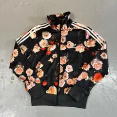 OTサイズ adidas アディダス トラックジャケット 総柄 花柄
