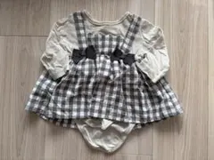 cotocotte ロンパース　ワンピース　ギンガムチェック　70