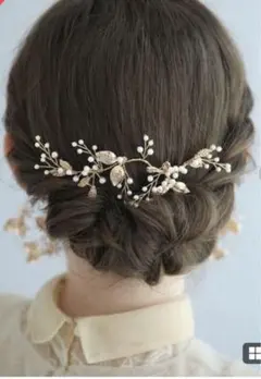 ★ヘッドドレス★ゴールド or シルバー 花と葉のモチーフ