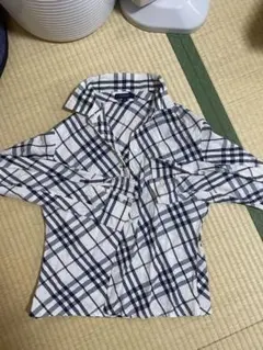BURBERRY LONDON チェック柄長袖シャツ Mサイズ 100%コットン