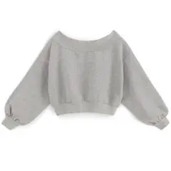 GRL グレイル オフショルダースウェットトップス [pm506] グレー