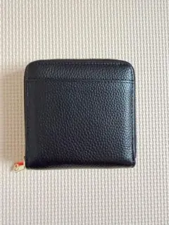 ラシエム 黒 レザー 二つ折り財布のサムネイル