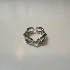 シルバー925 チェーンリンク メキシカンジュエリー ヴィンテージリング