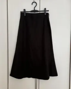 UNIQLO フレアスカート M ダークグリーン