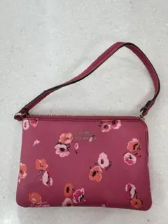 コーチCoach ミニ財布　ポーチ　未使用に近いが経年の革の傷みあり