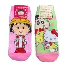 ちびまる子ちゃん ハローキティ ソックス　靴下　2足セット