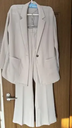 GU　セットアップ　ホワイトグレー L/L