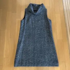 agnis b. グレー ハイネック ノースリーブワンピース 40