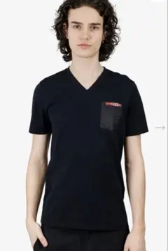 PRADA プラダ ナイロンポケット Tシャツ ネイビー Sサイズ 半袖 メンズ