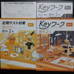 【最新版】 新品 Keyワーク 理科 中２（啓林）他【解答&Keyテスト付】 Keyワーク 理科 中2 啓林館 未来へ広がるサイエンス版