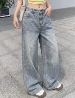 SHEIN シーイン ワイドレッグジーンズ Mサイズ