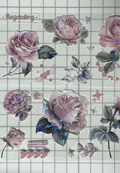 月海花眠 シール式 海外マステ 切り売り - メルカリ