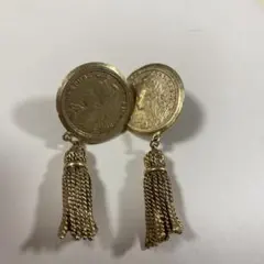 アンティーク・コインイヤリング・タッセル