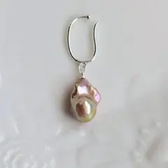 淡水真珠　本真珠　バロックパール　イヤーカフ　ノンホール　SV D