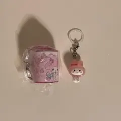 マイメロコインシリンダー　めじるしチャームセット